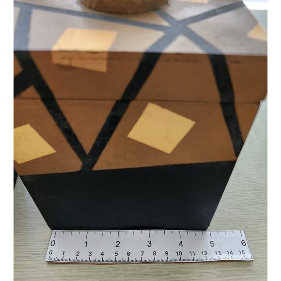 Nesting Boxes-Set of 3-Black & Gold Decoupage-Tassels - Picture 12 of 14